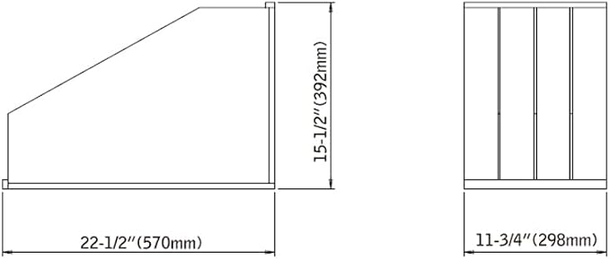 Dowell 4007 TD3 Wooden Vertical Tray Divider Organizer for Base 15" Cabinets - Kitchen Storage & Organization Accessories - Image 8
