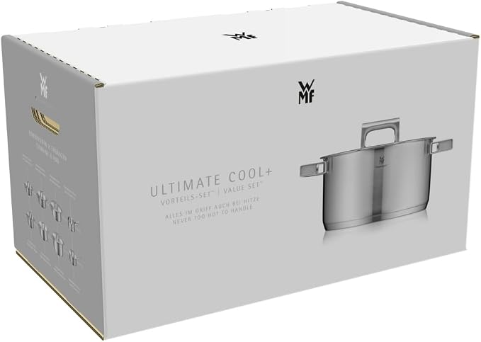 WMF Ultimate Cool Small Cooking Pot 20 cm, Stainless Steel Lid, Stewing Pot Induction 2.5 L, Cromargan Stainless Steel Matt, Heat Reducing Handles, Induction Pot with Inner Scale, Dishwasher Safe - Image 22