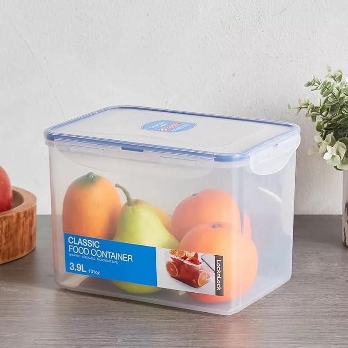 LocknLock Easy Essentials Food lids/Pantry Storage/Airtight containers, BPA Free, Rectangle-16.5 Cup-for Beans, Clear - Image 5
