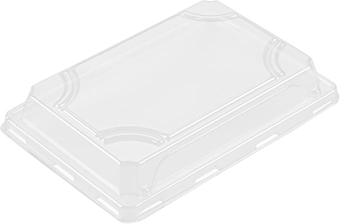 Restaurantware Plastic Sushi Trays 100 Pack of 6.5 x 4.33 x 1.57 Inch With Clear Lids Leak-Resistant Sushi Take Out Boxes Stackable Containers For Grab-And-Go - Image 16