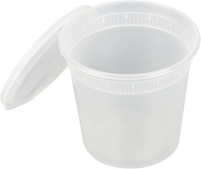 Restaurantware-Asporto 24 Ounce To Go Boxes, 100 Microwavable Round Soup Containers - Clear Plastic Lids Included, Do Not Contain BPA, Clear Plastic Soup Containers, Disposable - Image 12