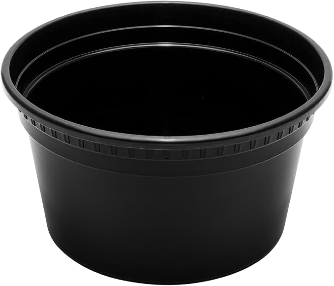 Karat [12oz - 240 ct Black PP Injection Molded Round Deli Containers with Lids (FP-IMDC12-PPB) - Image 9