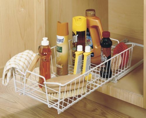 ClosetMaid Pull Out Cabinet Organizer, Heavy Duty, Slide Out Pantry Shelves Drawers for Kitchen, Bathroom, 5.25" H x 11.13" W x 20" D, White - Image 8