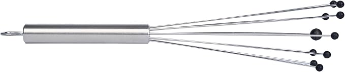 Restaurantware 10.5 in Stainless Steel Ball Whisk with Silicone Tips - 6 Pack - German Standard Sauce & Gravy Whisk, Non-Scratch, Dishwasher Safe - Non-Stick Safe Silicone Ball Whisk for Baking - Image 13