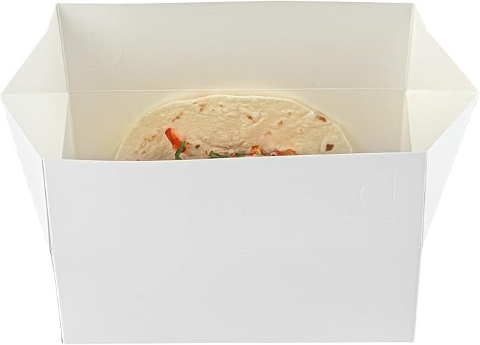 Restaurantware Chicken Takeout Box 400 Count 47 Ounce Paper Microwave-Safe Lunch Box Recyclable Spill-Resistant Rectangular Food Container White 7.01 x 4.49 x 2.76 Inches - Image 12
