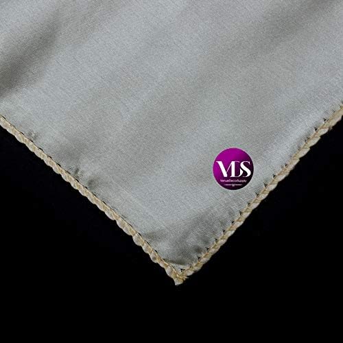 VDS - 150 Pieces | Satin Napkins 12 x 12 Inch Square | Kitchen & Dinner Table Napkins Cloths Handkerchief for Restaurant Bistro Wedding Christmas Birthday Party Dinner Decoration (Cream) - Image 5