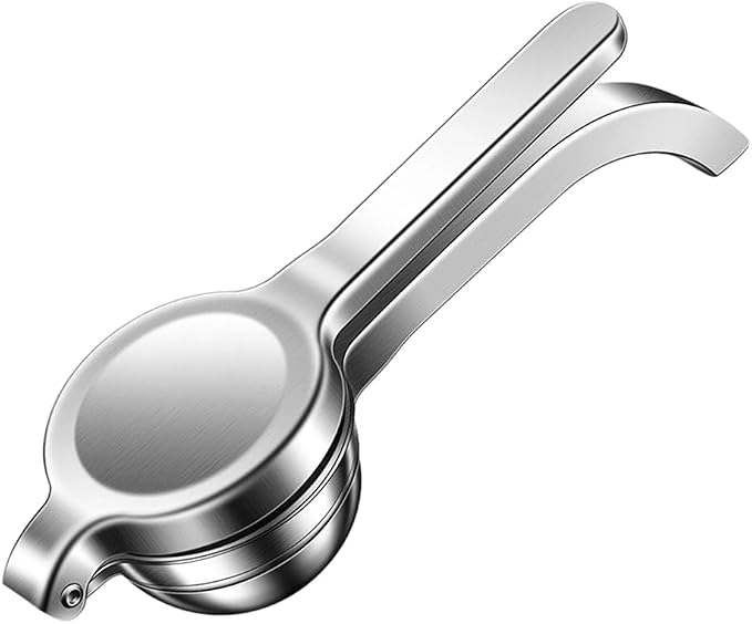 Handheld Lemon Juice Squeezer, Lemon Squeezer Stainless Steel, Manual Fruit Juice Squeezer, Heavy Duty Citrus Press Juicer, Ergonomic Hand Press Juicer for Lime, Orange, Grapefruit, Pomegranate (1pcs) - Image 8