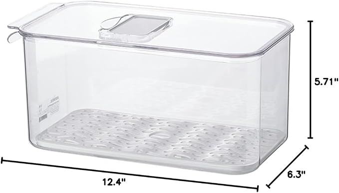 SANNO Vegetable Fruit Containers Fridge Containers,Freezer Produce Saver Refrigerator Organizer Bins with Vented Lids And Drain Tray For Pantry Fridge Freezer Cabinet Kitchen Organization - Image 7