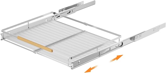 SANNO Pull Out Cabinet Organizer, Sliding Shelf, Pots and Pans Organizer, Expandable Shelf Drawer, Width 12.118.4" - Image 7