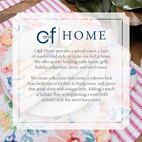 C&F Home Flamingo Lagoon Pink & Blue Tropical Botanical Reversible Hatched Machine Washable Dinner Cloth Napkin Set of 6 20" x 20" Blue - Image 5