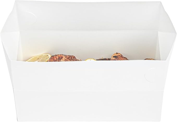 Restaurantware Take Out Lunch Box 400 Count 8.86 x 4.88 x 3.07 Inches Paper Disposable Container Recyclable Food Box Greaseproof Spill-Resistant White - Image 12