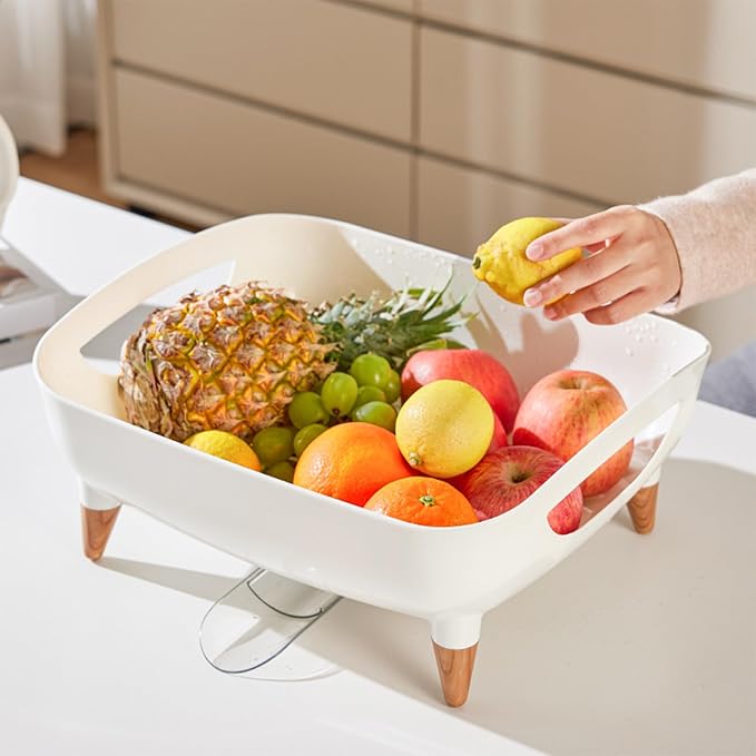 Dish Rack, Dish Drying Rack for Kitchen Counter, Dish Drainer with Drainboard Set and Utensil Holder, Sink Drying Dish Strainer Rack (White) - Image 7
