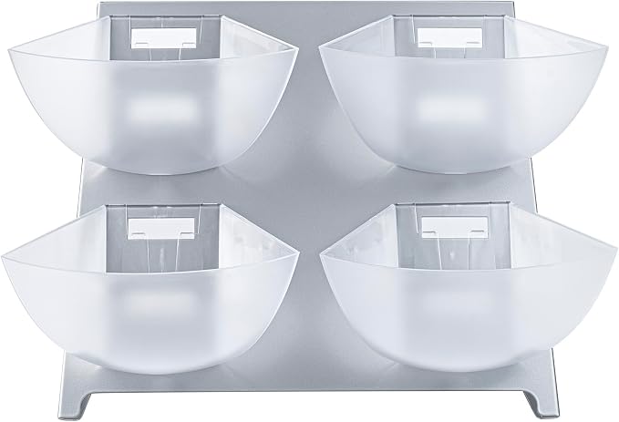 Restaurantware Condiment Organizer 1 Case 15.5 x 10 x 10.5 Inches Countertop Bin Holder Stainless Steel Removable Compartment Caddy Silver Tray for Coffee Station or Buffet Display - Image 12