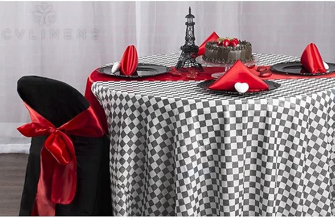 CVL 50 Pk, Satin Napkin 20"x20" Square Edge: Hemmed Material: 100% Polyester - Red - Image 2