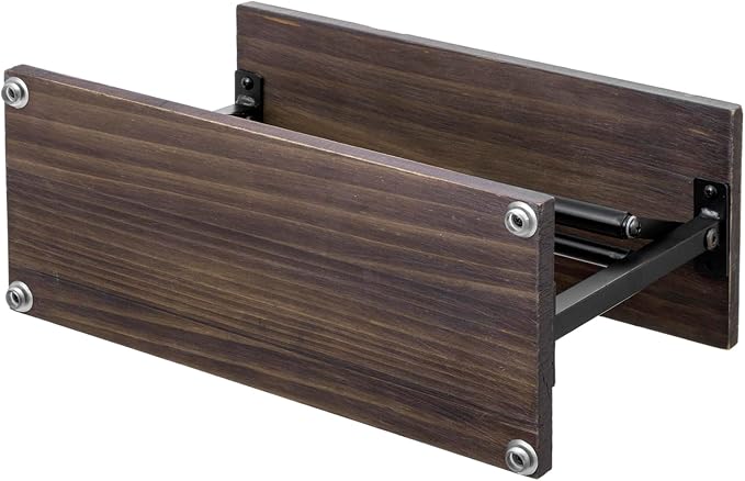 MyGift Kitchen Countertop Paper Towel Holder and Condiment Display Shelf Rack, Rustic Burnt Wood and Metal Towel Dispenser with Top Shelf for Bathroom or Kitchen - Image 7