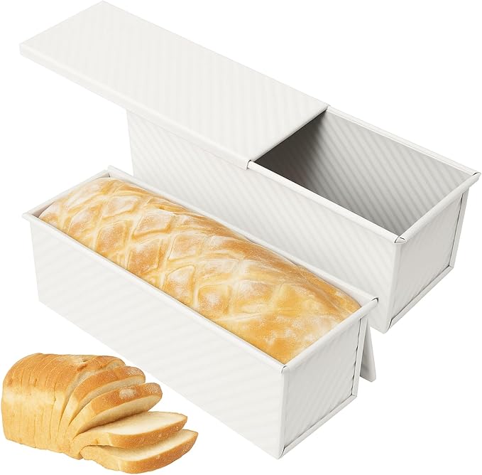 2-Pack 13x5 Pullman Loaf Pan & Lid, Aluminized Steel, Nonstick - Image 9