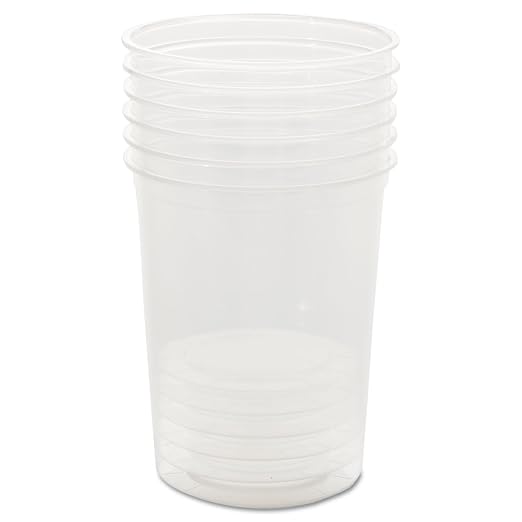 Clear 32oz Plastic Deli Containers, Bulk Pack of 500, Round, Universal Lid Available, Meal Prep, Strong Commercial Polypropylene, Food Service, Made in the USA - Image 2
