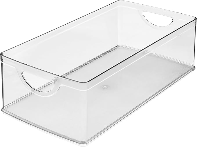 iDesign Stackable Clear Plastic Extra Long Storage Bin | Organizer for Kitchen Cabinet or Pantry - Image 9