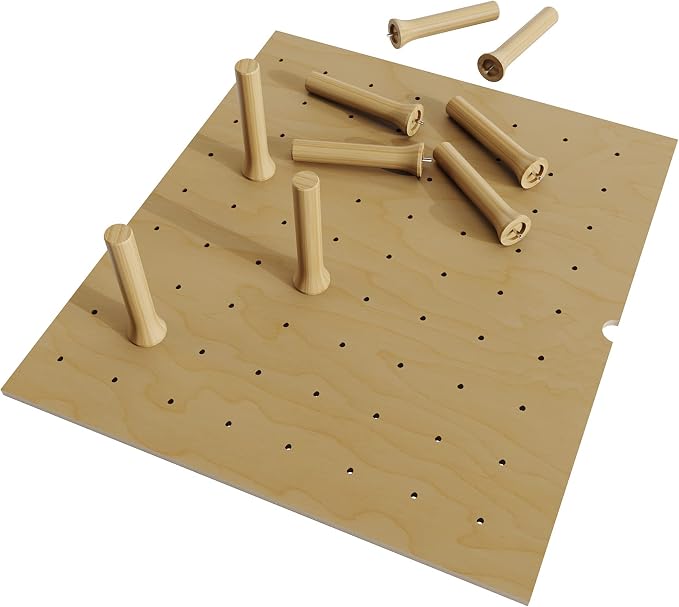 Dowell 24.25" x 21.25" Drawer Divider Organizer Wood Peg Board - 9Pegs - Image 7