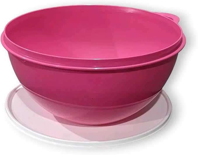 Tupperware Thatsa Bowl Mixing Bowl 32 Cups 7.8L Hot Pink with White Seal - Image 2