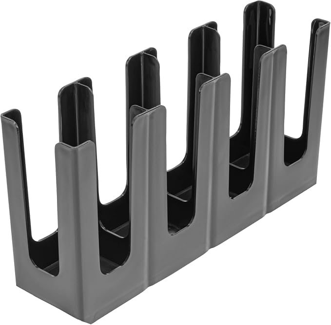 Restaurantware Restpresso Coffee Bar Organizer, 1 Count Durable 4 Compartments, Compact Size, Black Plastic Tabletop Coffee Supplies Organizer For Homes, Office Spaces, Breakrooms, and Lounges - Image 12
