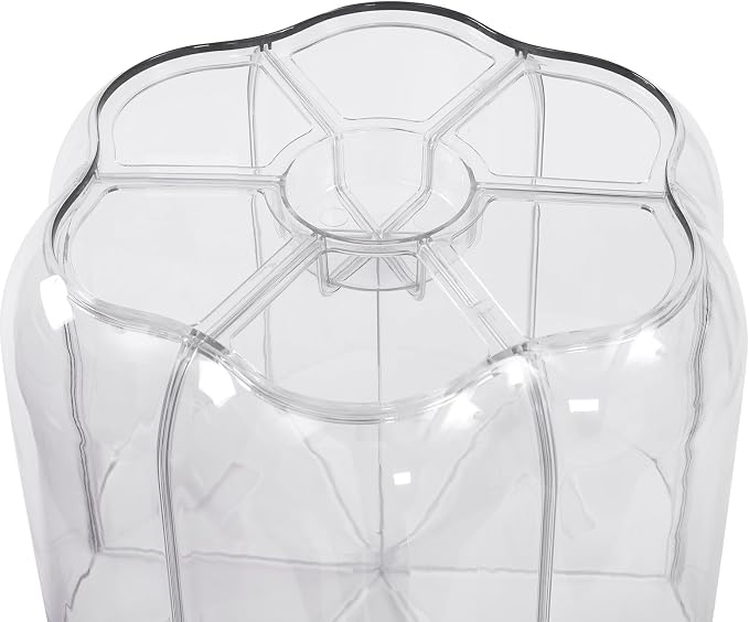 360° Rotating Grain Dispenser with 6 Grids, 27lbs Large Capacity Grain Dispenser Rotating Kitchen Storage Containers With Sealed Lid for Cereals, Oatmeal and Candy - Image 12