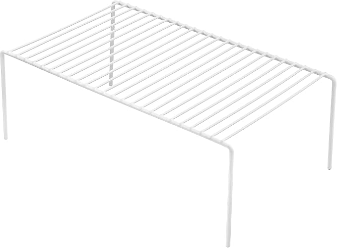 Redrubbit Large (15.7 x 9.4 Inch) Cabinet Storage Shelf Rack, Set of 6, Rustproof, Minimalist, White, Metal Steel, 6 Shelves, Kitchen, Bathroom, Bedroom, Freestanding, No Assembly Required - Image 9