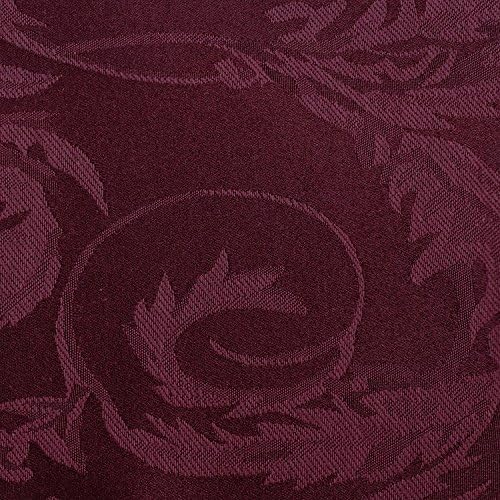 17x17-Inch Square Damask Cloth Napkins, Burgundy Set of 36 - Image 2