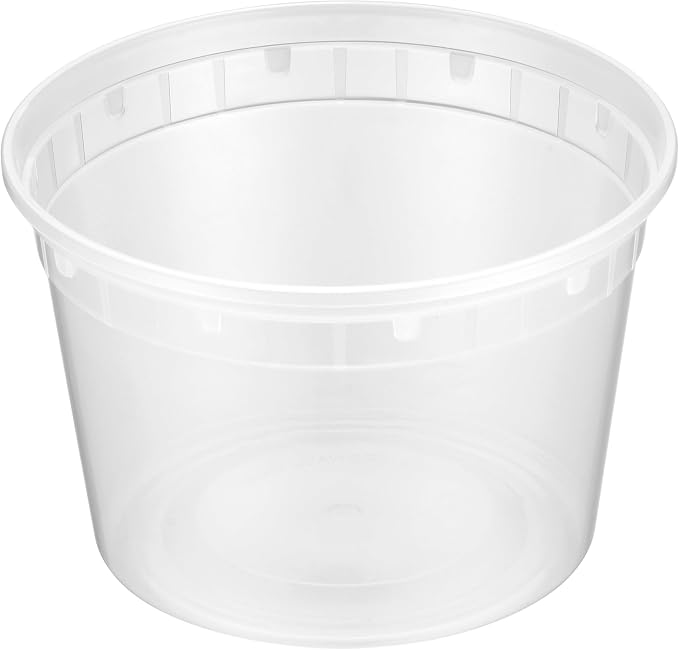 Reusable Plastic BPA-Free Food Storage Deli Container Leak‑Proof | 16oz, 36 set, Heavy Duty, Microwave, Freezer & Dishwasher Safe, Stackable - Image 9