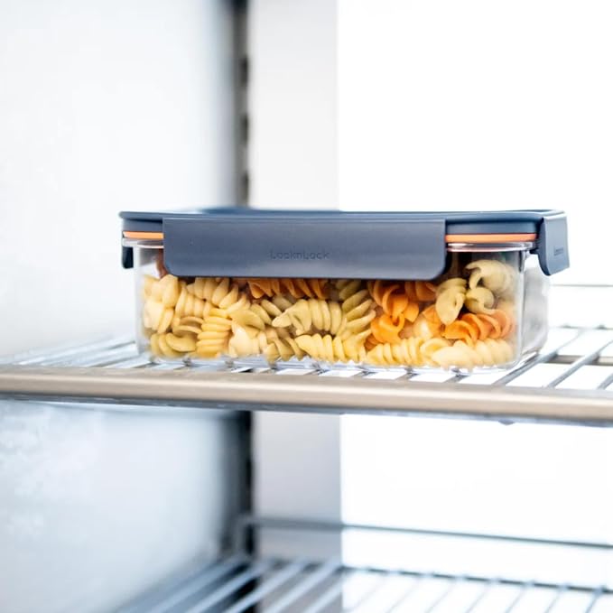 LocknLock Tritan Plastic Bisfree Modular Plus Food Storage Container Set, Lunch, Meal Prep, Stackable, BPA-Free, Leakproof, Freezer-Safe, 10 Pieces, 5 Boxes and 5 Lids, Navy, 910ml - Image 11