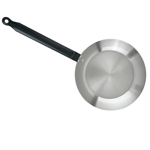 Winco 10 3/8" Carbon Steel Fry Pan French | Heavy-duty, Great for Sauteing, Searing and Frying - Image 6