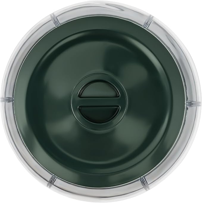 360° Rotating Grain Dispenser With 6 Grids, 13.2lbs Large Capacity Grain Dispenser Rotating Kitchen Storage Containers With Sealed Lid For Peanut Barley Millet And Cereal (Green, 13.2 lbs) - Image 9