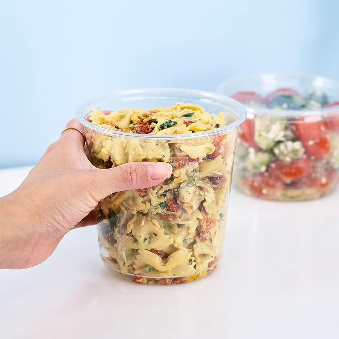 Karat 24oz PET Round Deli Container (117mm), FP-DC24-PET - 500 ct - Image 7