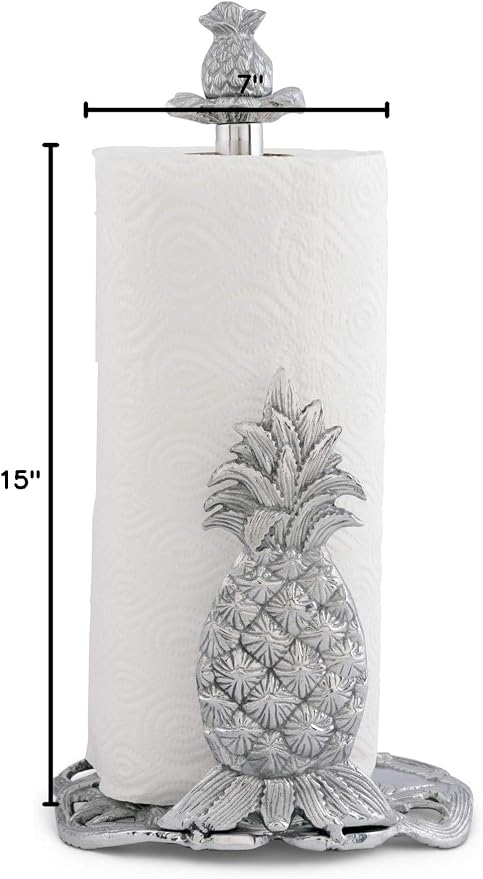 Arthur Court Pineapple Paper Towel Holder Decorative Aluminum Metal 14.5 Inch for Kitchen Countertop - Image 10