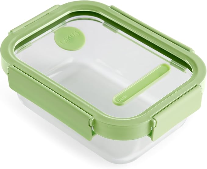 Lékué Rectangular Glass Food Container with Airtight Lid & Steam Valve - 22oz - Borosilicate Glass & 100% Platinum Silicone Lidded Dish for Storage and Cooking - Microwave, Freezer & Dishwasher Safe - Image 5