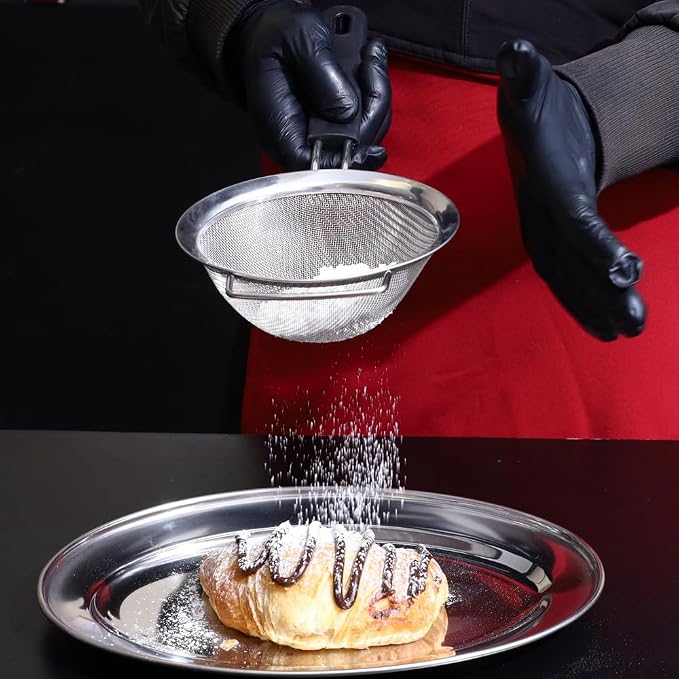 Buckingham Stainless Steel Fine Mesh Sieve Strainer Rust-Free, Durable Strainers (14cm) - Image 7