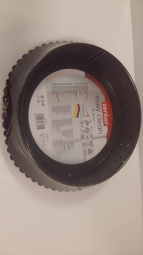 Zenker 26 Tart Pan & Tart Mold Set Zipper Cake Tin Smart Baking Mould Non-Stick Carbon Steel 26cm Diameter by Zenker