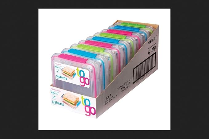 9/Pack Klip It Sandwch Togo1.9C by Sistema