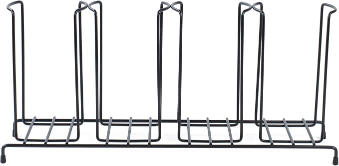 Restaurantware Restpresso 18.5 Inch x 5 Inch x 8.5 Inch Coffee Cup Organizer 1 4-Section Cup And Lid Organizer - Wire Design Compact Black Iron Wire Cup Dispenser For Countertops And Storage - Image 9