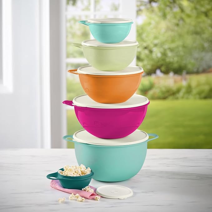 Tupperware Thatsa Bowl Collection 6 Bowl Food Storage Container Set in Fauna, Dishwasher Safe and BPA Free (6 Bowls, 6 lids) - Image 6