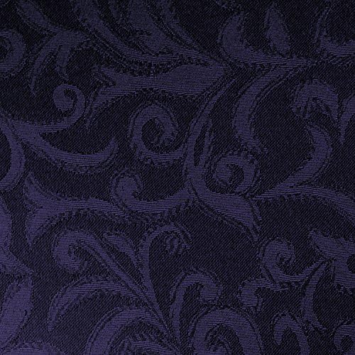 17x17-Inch Square Damask Cloth Napkins, Plum, Set of 60 - Image 2