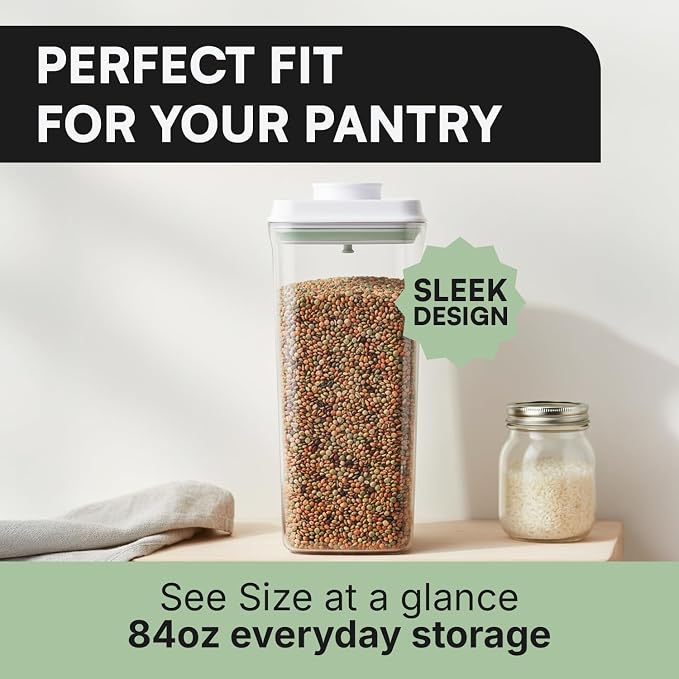Bop Top Airtight Food Storage Containers with Lid Multi Pack | Kitchen Canister Sets | Air Tight Pantry Container | Pop Top Dry Food Storage Containers for Snacks, Sugar, Flour, Baking, Cereal, Pasta - Image 9