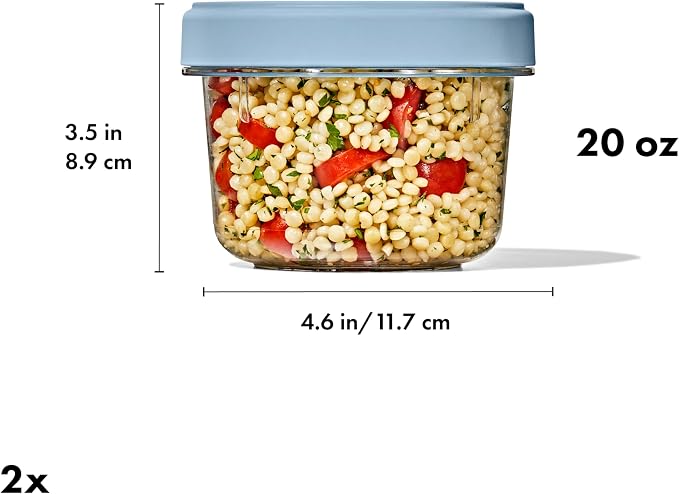 OXO Good Grips Twist & Stack Container – 20 oz – 2 Pack - Image 9
