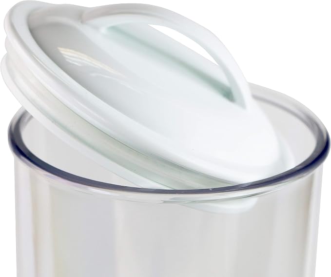 Calypso Basics by Reston Lloyd Acrylic Storage Canisters, Spaghetti, White - Image 5