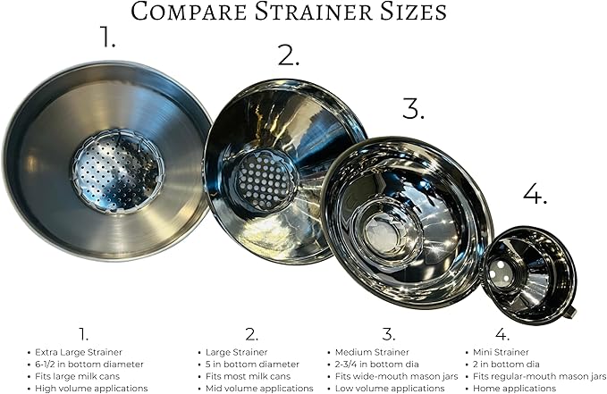 Medium Stainless Steel Strainer for Large Mouth Jars (Strainer Only) - Image 5