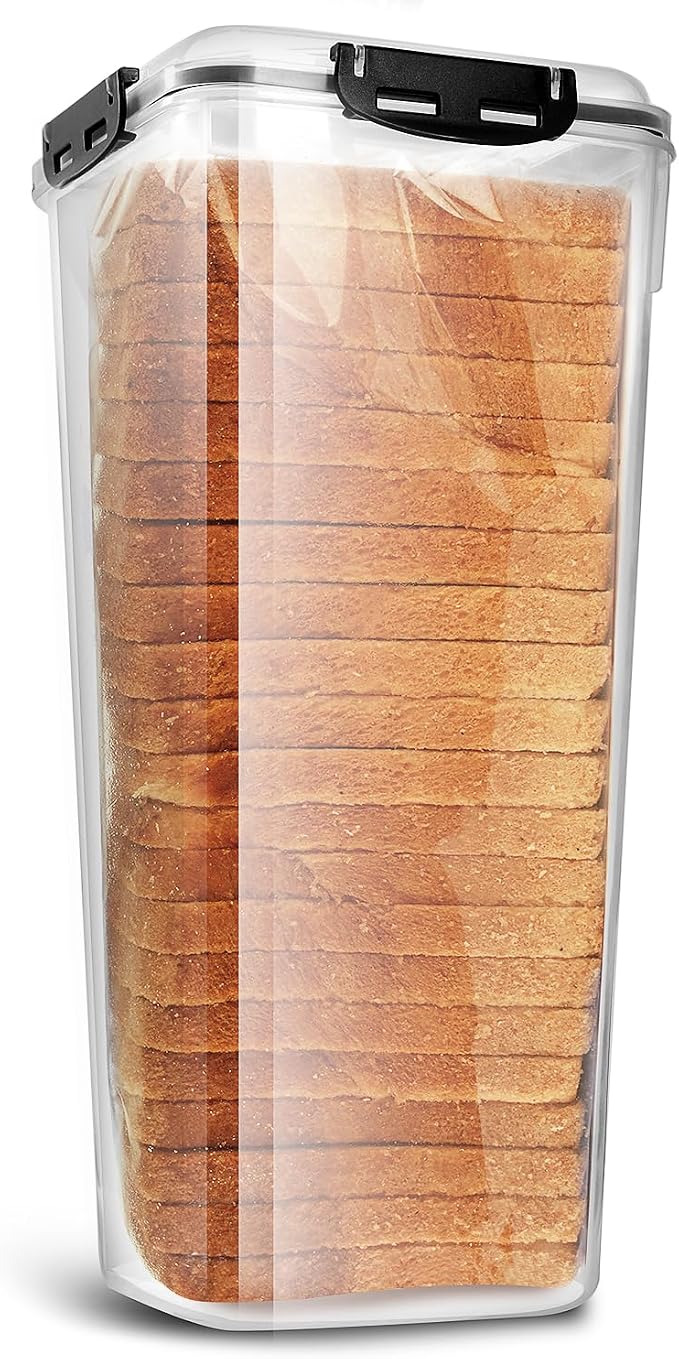 Tafura Bread Container, 5.8 L, Airtight BPA-Free Bread Storage Box | Holds homemade loaves, sandwich bread, artisan loaves, bagels, rolls, and other baked favorites. - Image 8