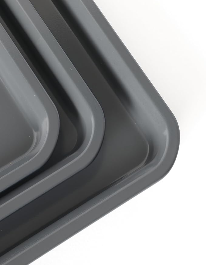 Calphalon Legacy 10-Pieces Nonstick Bakeware Set PFOA-Free, Baking Sheet Set, Carbon Steel Bakeware Pans Collection, High-Heat Oven Safe, for Cookies, Cakes, and Muffins -Blue/Grey Interior - Image 7