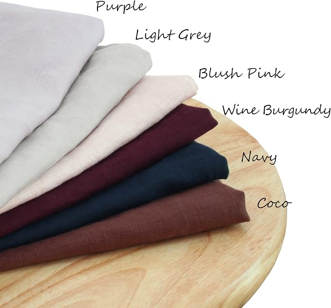 Linen World Linen Kitchen Towels 14 x 28 Inch,Decorative Tea/Kitchen Towels Set of 6,Stone Washed European Flax Dish Towels,Coco - Image 7