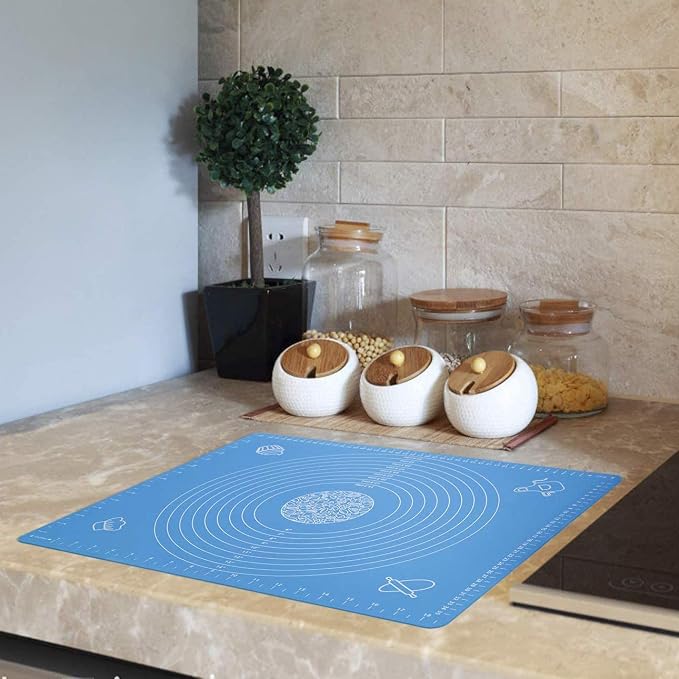 Non-Stick Silicone Baking Pastry Mat, 50 x 40cm Non-Slip Silicone Fondant Mat - Dough Rolling Mat with Measurement BPA Free (Large) - Image 7
