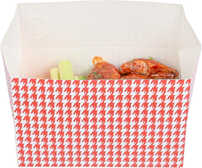Restaurantware Disposable Takeout Box 400 Count 47 Ounce Paper Greaseproof Food Container Recyclable Lunch Box Spill-Resistant Secure Closure Red - Image 12